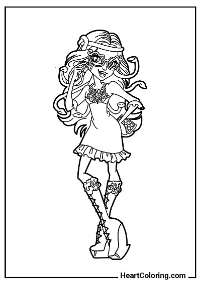 Viperine Gorgon Viperine Gorgon – printable page for creative fun