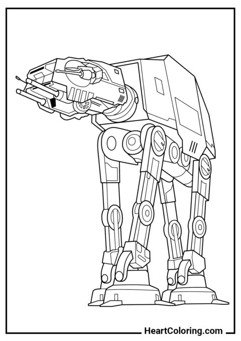 Andador AT-AT - Desenhos do Star Wars para Colorir