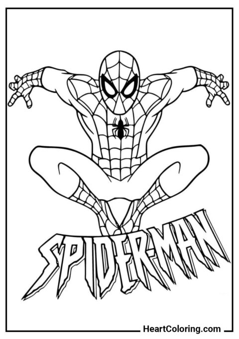 Spider-man - Avengers Coloring Pages