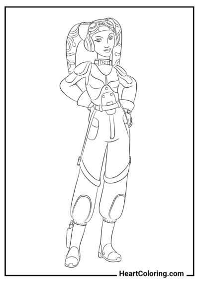 Star pilot - Star Wars Coloring Pages
