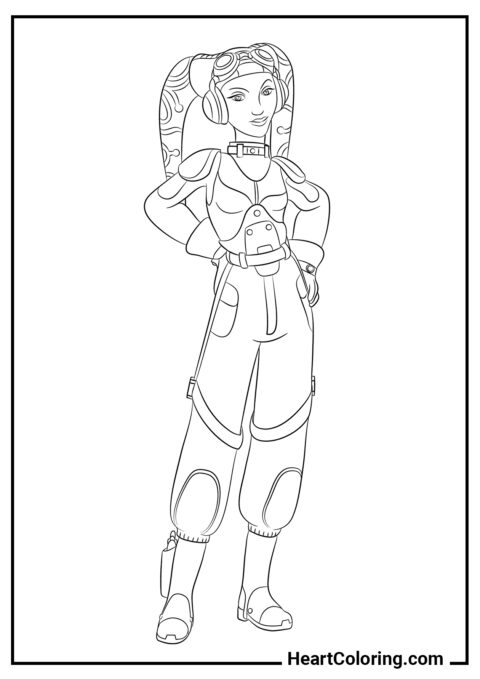 Star pilot - Star Wars Coloring Pages