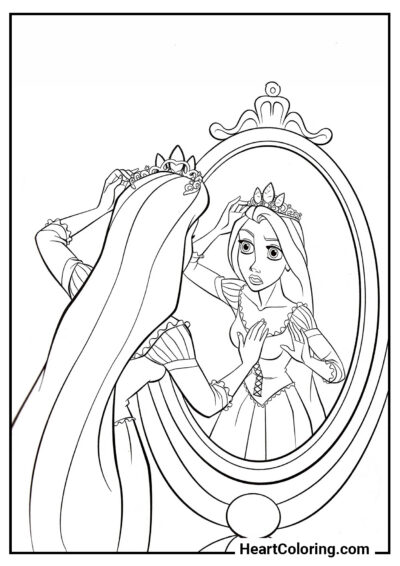 Principessa - Disegni di Rapunzel da Colorare