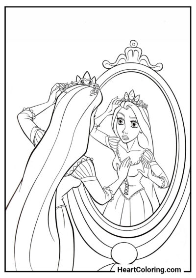 Princesse - Coloriage Raiponce