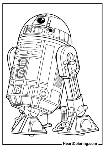R2-D2 - Desenhos do Star Wars para Colorir
