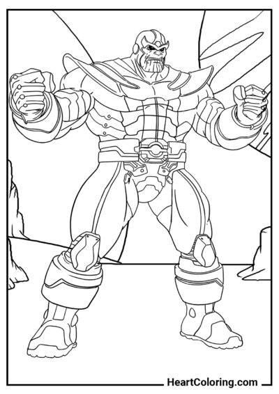 Thanos - Avengers Coloring Pages