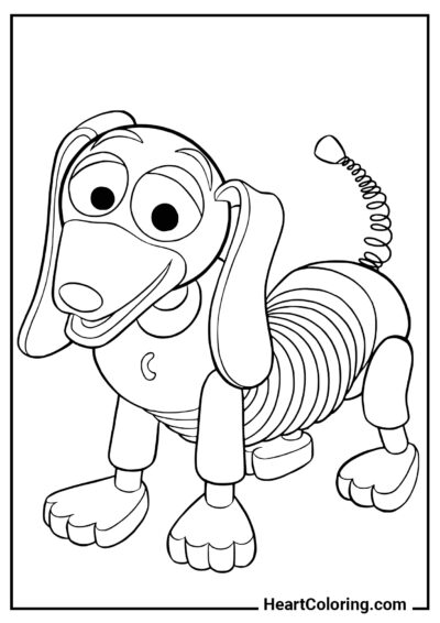Slinky Dog - Desenhos  de Toy Story para Colorir