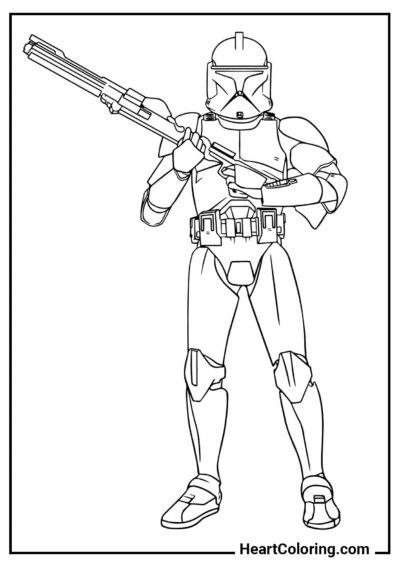 O Mandaloriano - Desenhos do Star Wars para Colorir