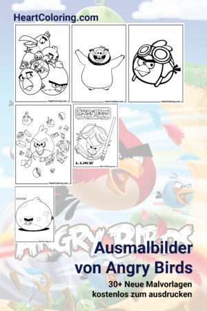 Ausmalbilder von Angry Birds