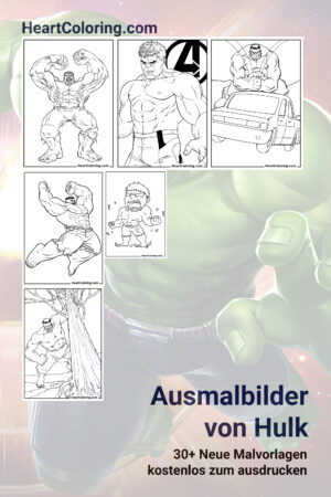 Ausmalbilder von Hulk