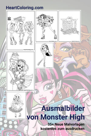 Ausmalbilder von Monster High