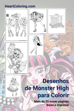 Desenhos de Monster High para Colorir