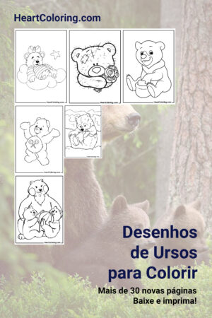 Desenhos de Ursos para Colorir