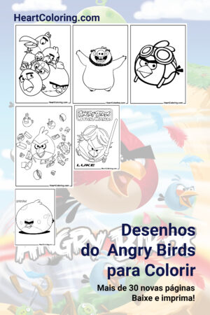 Desenhos do Angry Birds para Colorir