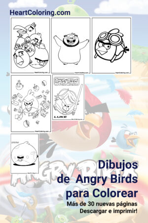 Dibujos de Angry Birds para Colorear