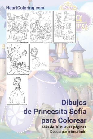 Dibujos de Princesita Sofía para Colorear
