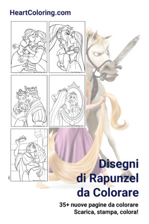 Disegni di Rapunzel da Colorare