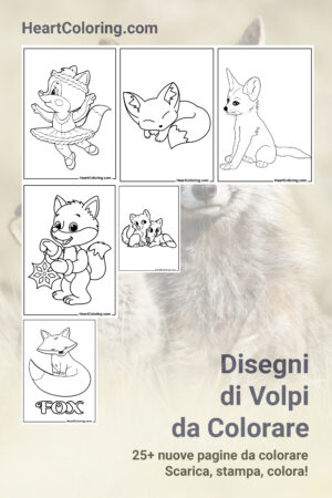 Disegni di Volpi da Colorare