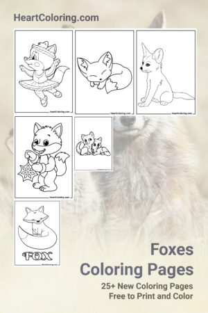 Foxes Coloring Pages