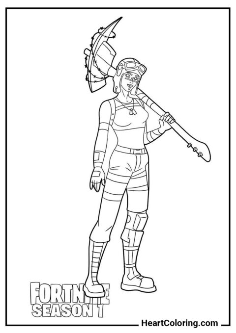 Aura - Fortnite Coloring Pages