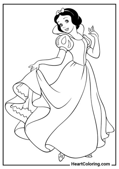 Blanche-Neige - Coloriages de Blanche Neige