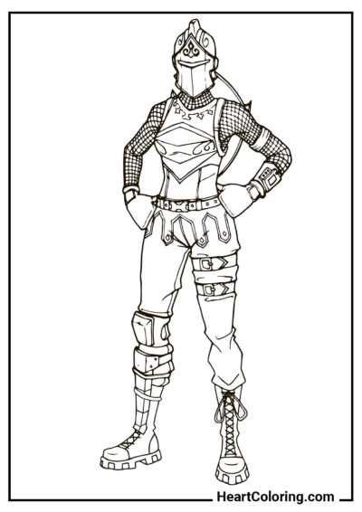 Red Knight - Fortnite Coloring Pages