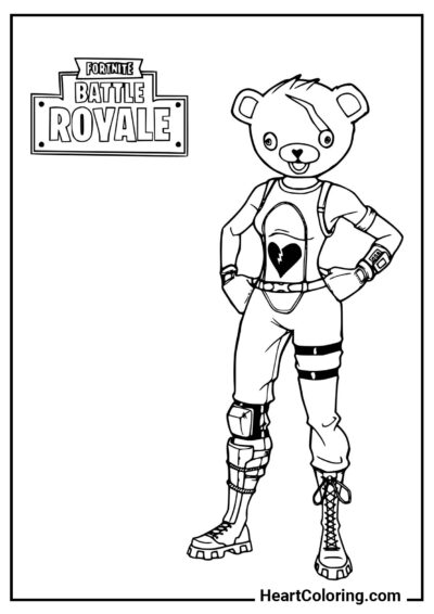 Cuddle Team Leader - Fortnite Coloring Pages