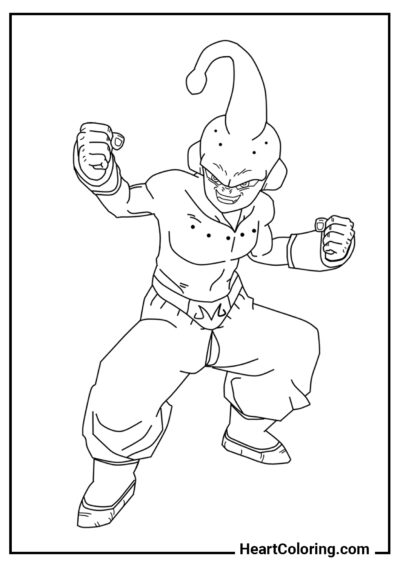 Kid Bu - Disegni di Dragon Ball Z da Colorare