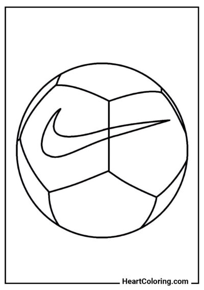 Bola de futebol - Desenhos de Futebol para Colorir