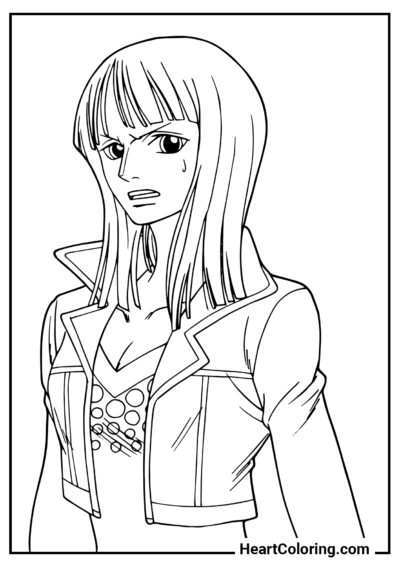 Nico - One Piece Coloring Pages