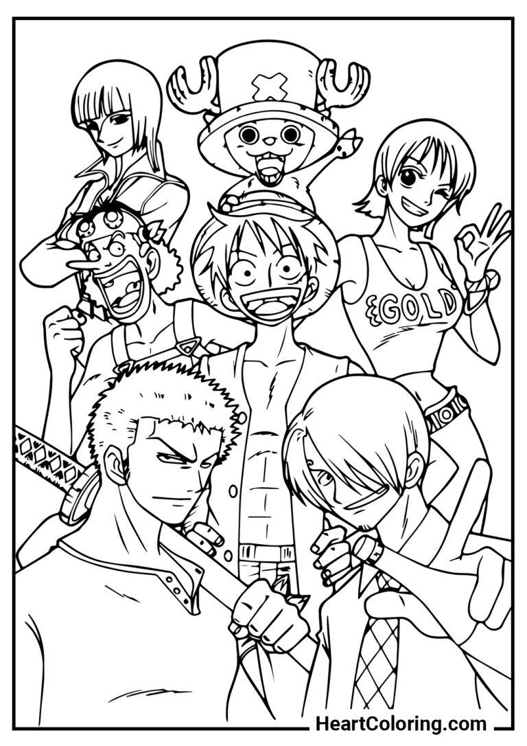 One Piece Coloring Pages 35+ Free Printables