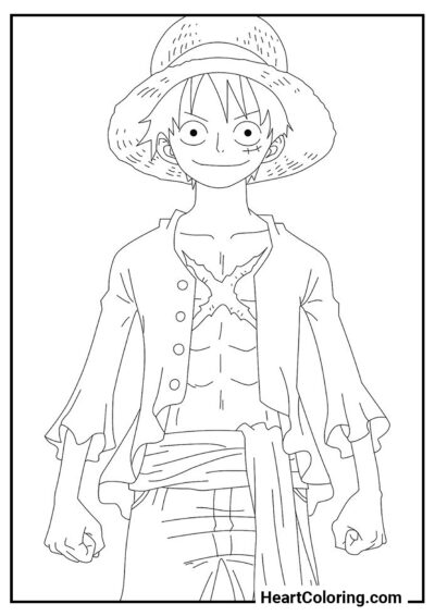 Monkey D. Luffy - Coloriages One Piece