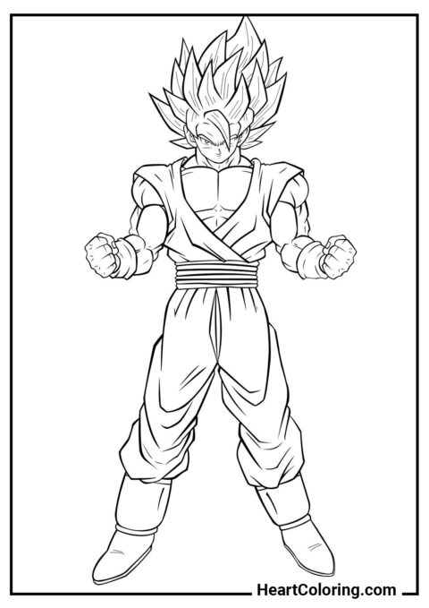 Son Goku - Dragon Ball Z Coloring Pages