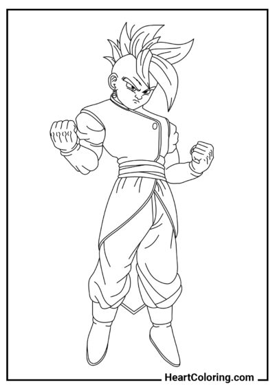 Uub - Disegni di Dragon Ball Z da Colorare