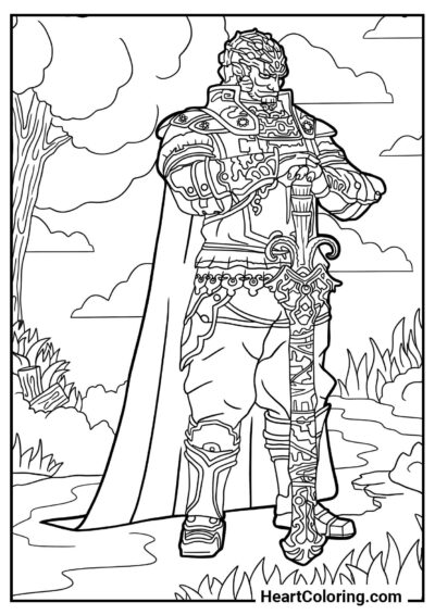 Coloring image: Ganon – free and printable