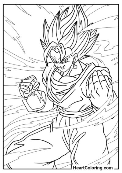 Emozione del combattimento - Disegni di Dragon Ball Z da Colorare