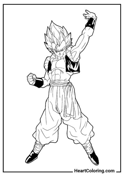 Gogetto - Disegni di Dragon Ball Z da Colorare