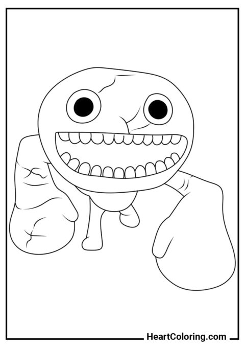 Jumbo Josh - Garten of Banban Coloring Pages