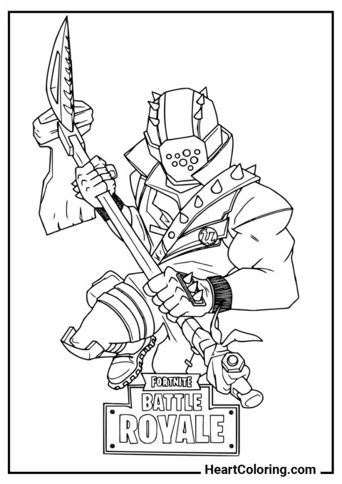 X-Lord - Desenhos de Fortnite para Colorir