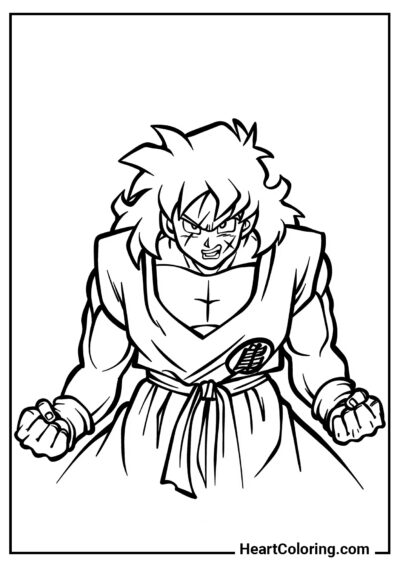 Allenamento intenso - Disegni di Dragon Ball Z da Colorare