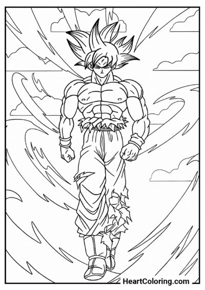 Goku Super Saiyan - Disegni di Dragon Ball Z da Colorare