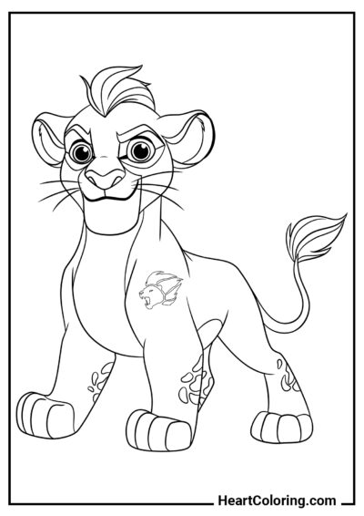 Kion - Desenhos do Rei Leão para Colorir