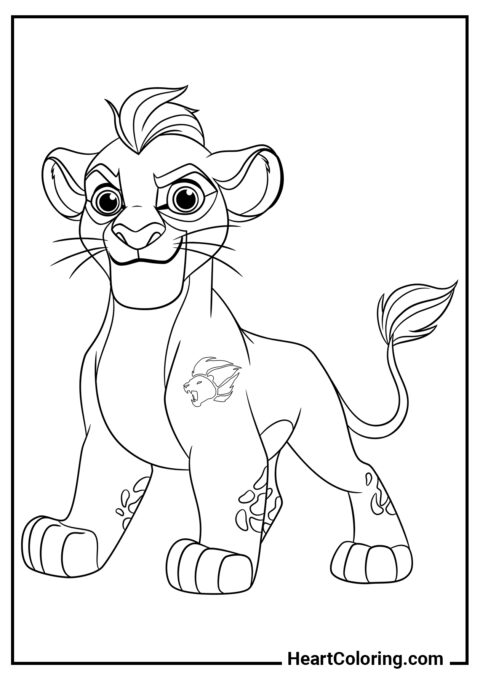 Kion - Dibujos de  El rey león para Colorear