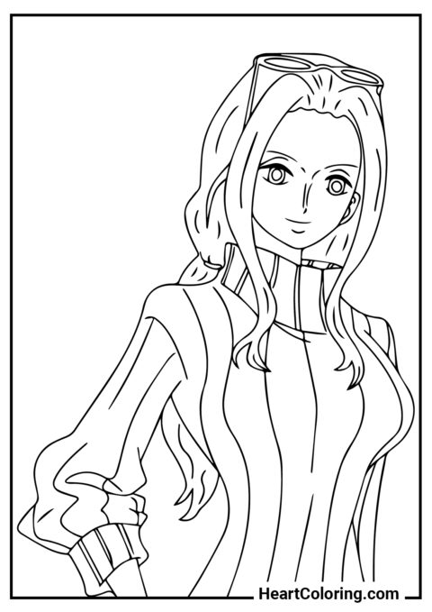 Nico Robin - Dibujos de One Piece para Colorear