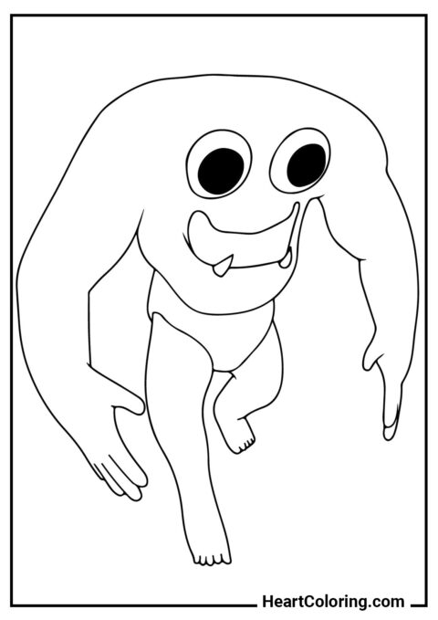 Captain Fiddles - Garten of Banban Coloring Pages