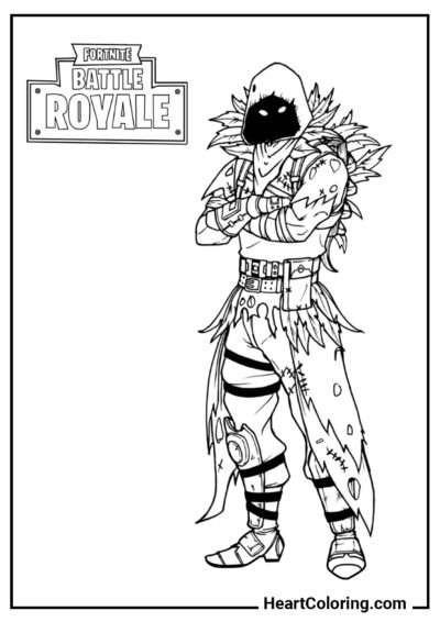 Raven - Fortnite Coloring Pages