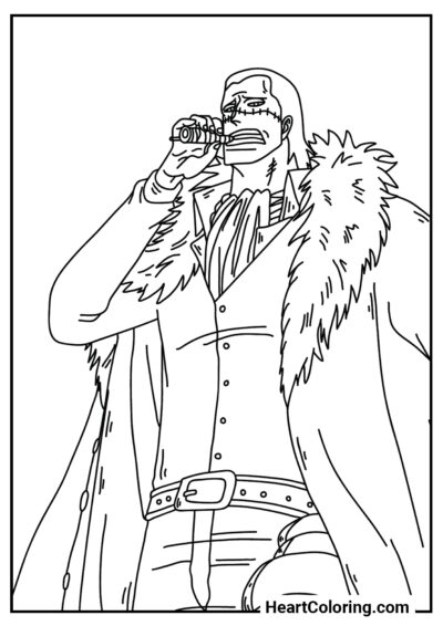 Crocodile - One Piece Coloring Pages