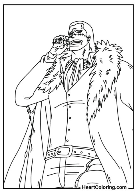 Crocodile - One Piece Coloring Pages