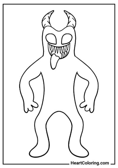 Evil BanBan - Garten of Banban Coloring Pages