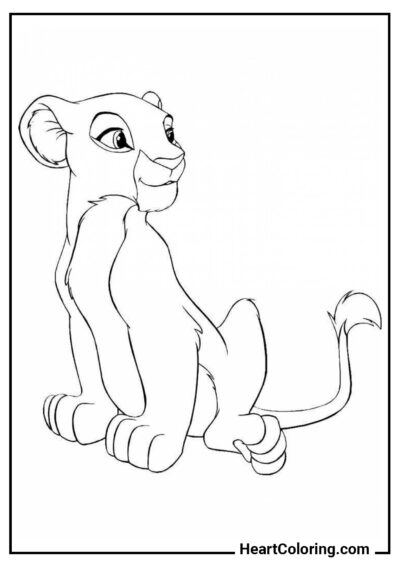 Kiara - Dibujos de  El rey león para Colorear