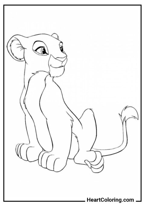 Kiara - The Lion King Coloring Pages